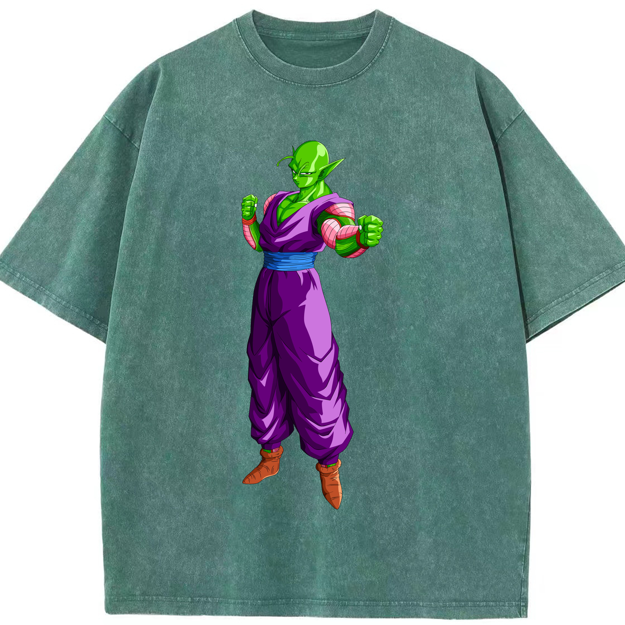 （画像用） ドラゴンボール ピッコロ DRAGON BALL Piccolo 綿100% ヴィンテージ風 半袖Tシャツ（フロントプリント）